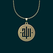 گردنبند طلا 18 عیار زنانه مدوپد مدل الله کد O1007