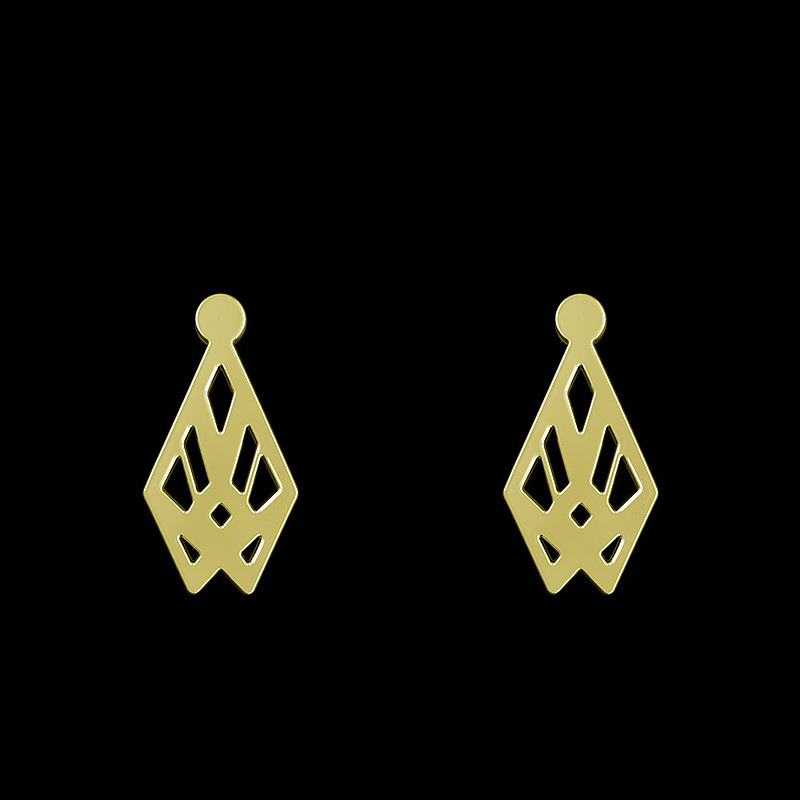 گوشواره طلا مدل هندسی کد GA10034