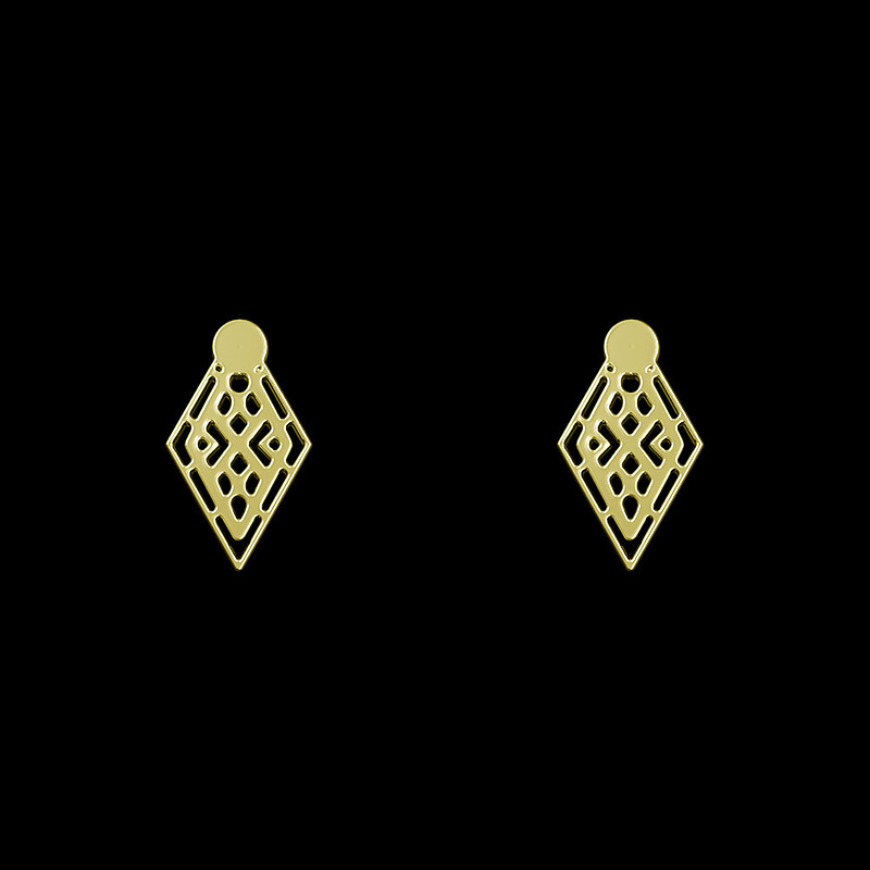 گوشواره طلا مدل هندسی کد GA10430