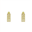 گوشواره طلا مدل مستطیل کد GA10477