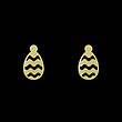 گوشواره طلا مدل تخم مرغ کد GA10506