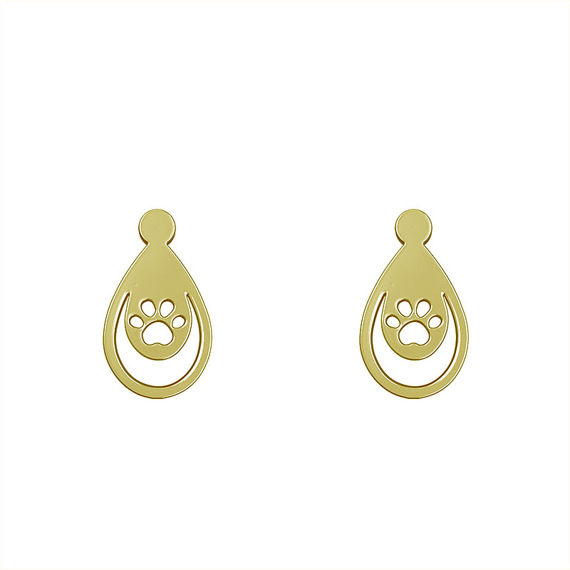 گوشواره طلا مدل پنجه کد GA10553