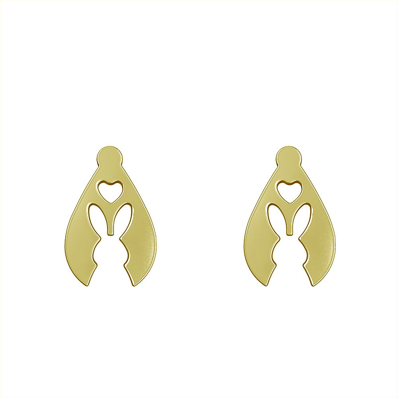 گوشواره طلا مدل خرگوش کد GA10717