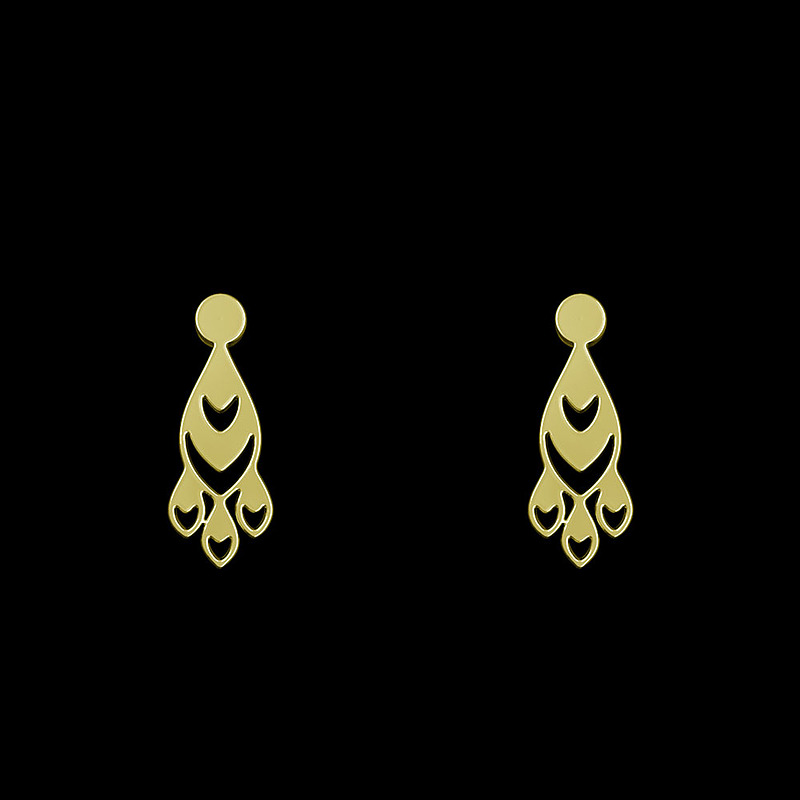 گوشواره طلا مدل اسلیمی کد GA10837