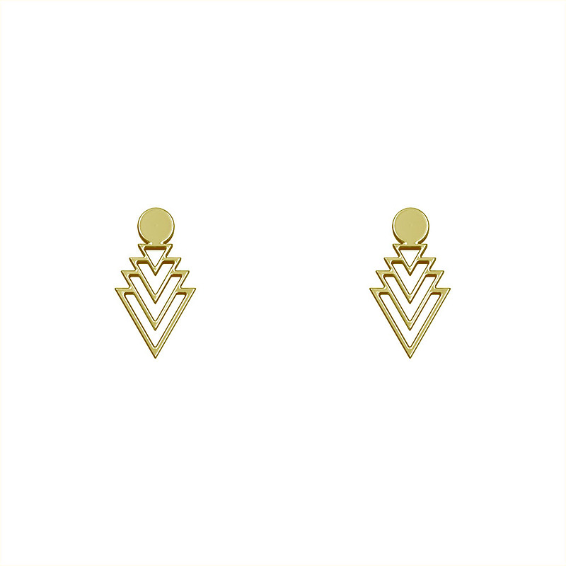 گوشواره طلا مدل مثلث کد GA10871