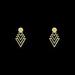 گوشواره طلا مدل مثلث کد GA10871
