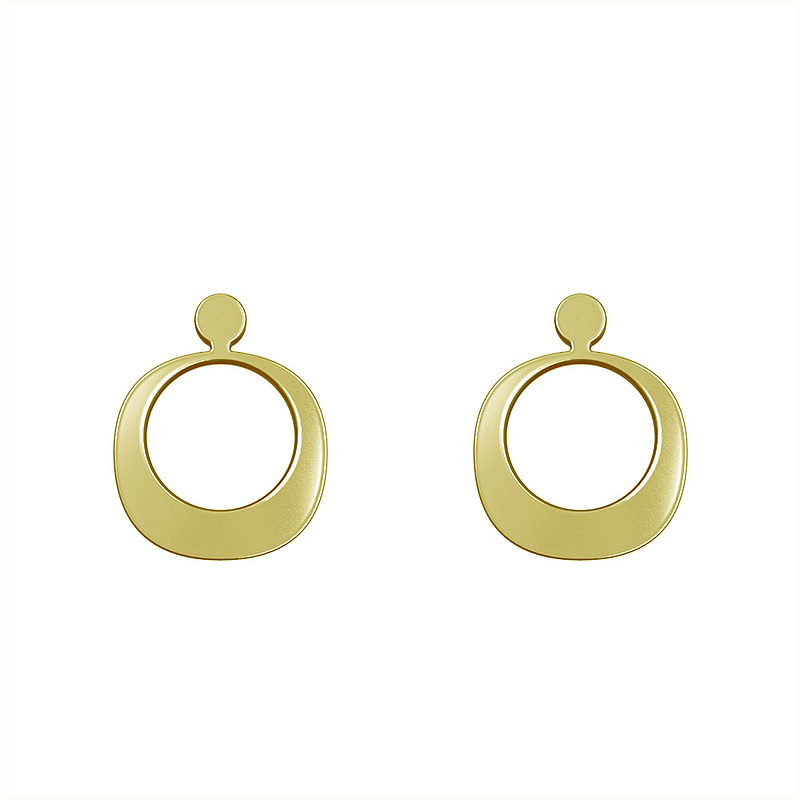 گوشواره طلا مدل دایره کد GA10949