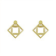 گوشواره طلا مدل لوزی کد GA11002