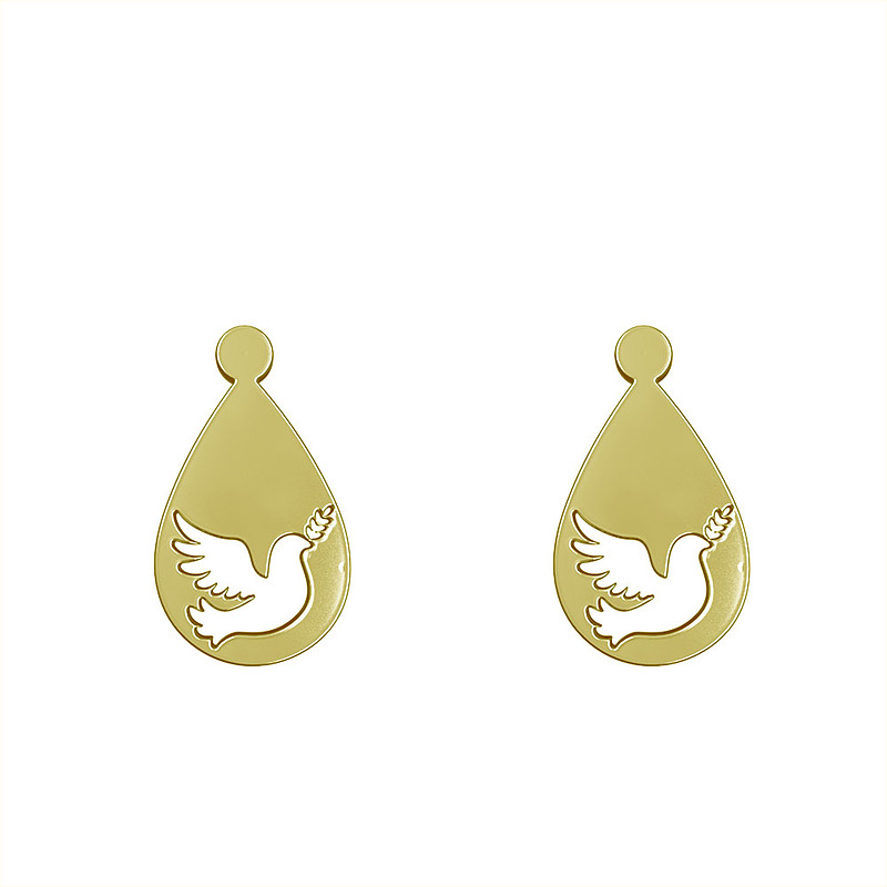 گوشواره طلا مدل پرنده کد GA11216