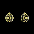 گوشواره طلا مدل دایره اسلیمی کد GA11288