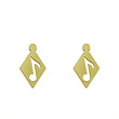 گوشواره طلا مدل نت موسیقی کد GA11339