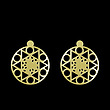 گوشواره طلا مدل دایره اسلیمی کد GA11374