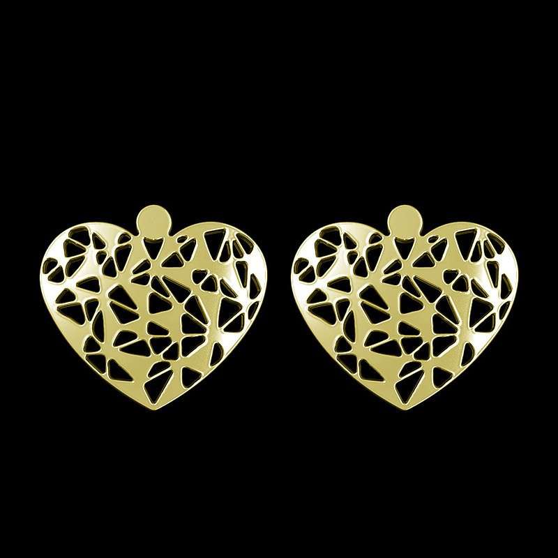 گوشواره طلا مدل قلب کد GA11391