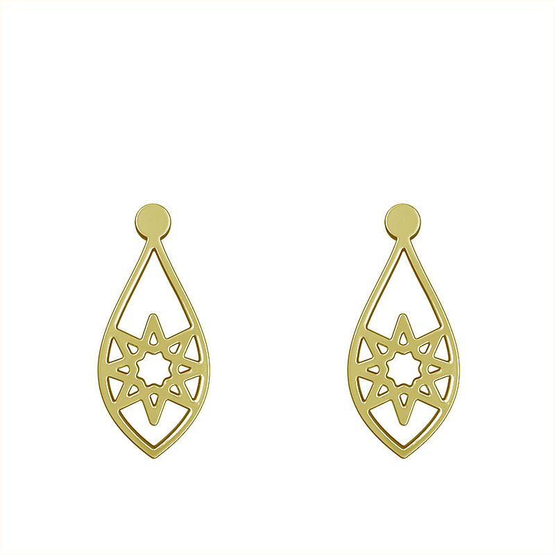 گوشواره طلا مدل ستاره کد GA11596