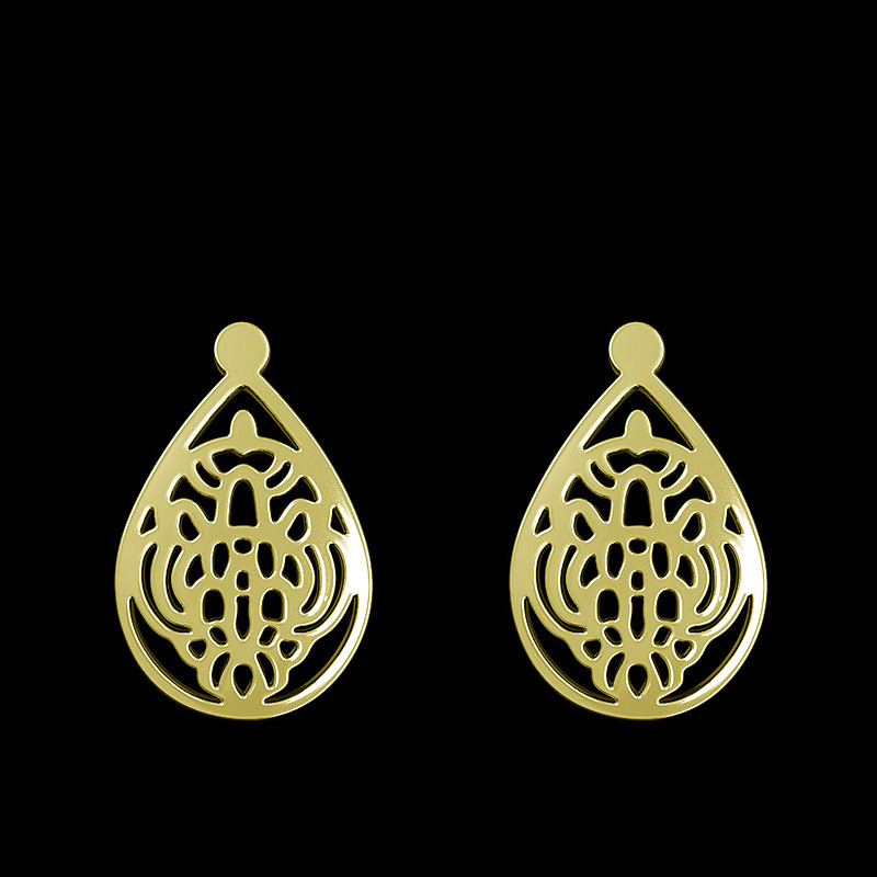گوشواره طلا مدل هندسی کد GA11598