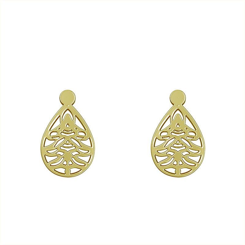 گوشواره طلا مدل هندسی کد GA11726