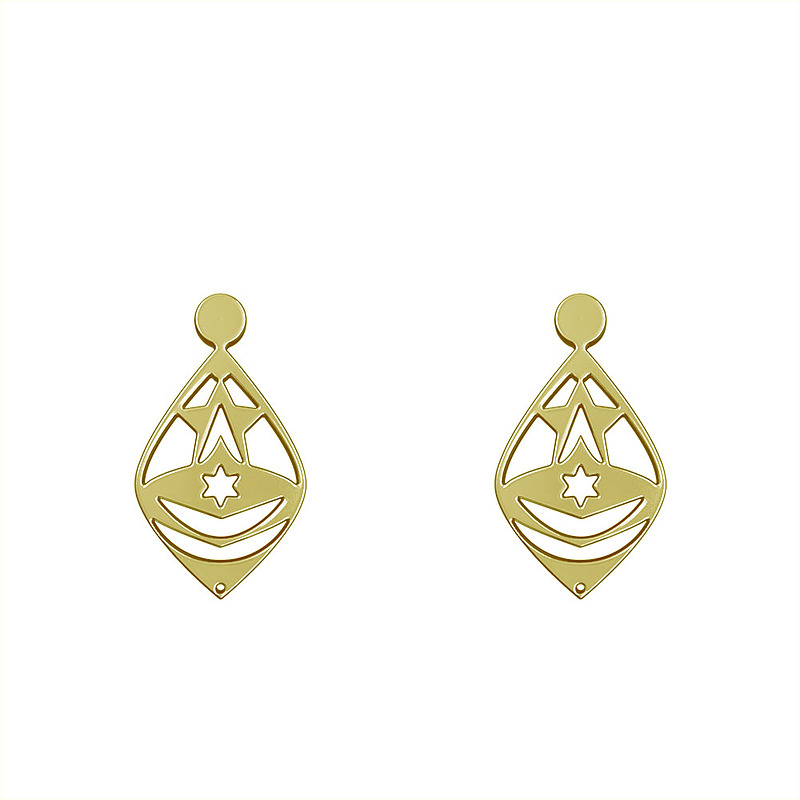 گوشواره طلا مدل هندسی کد GA11745