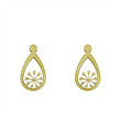 گوشواره طلا مدل هندسی کد GA11761