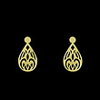 گوشواره طلا مدل هندسی کد GA11763