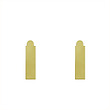 گوشواره طلا مدل مستطیل کد GA11804