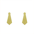 گوشواره طلا مدل کراوات کد GA11821