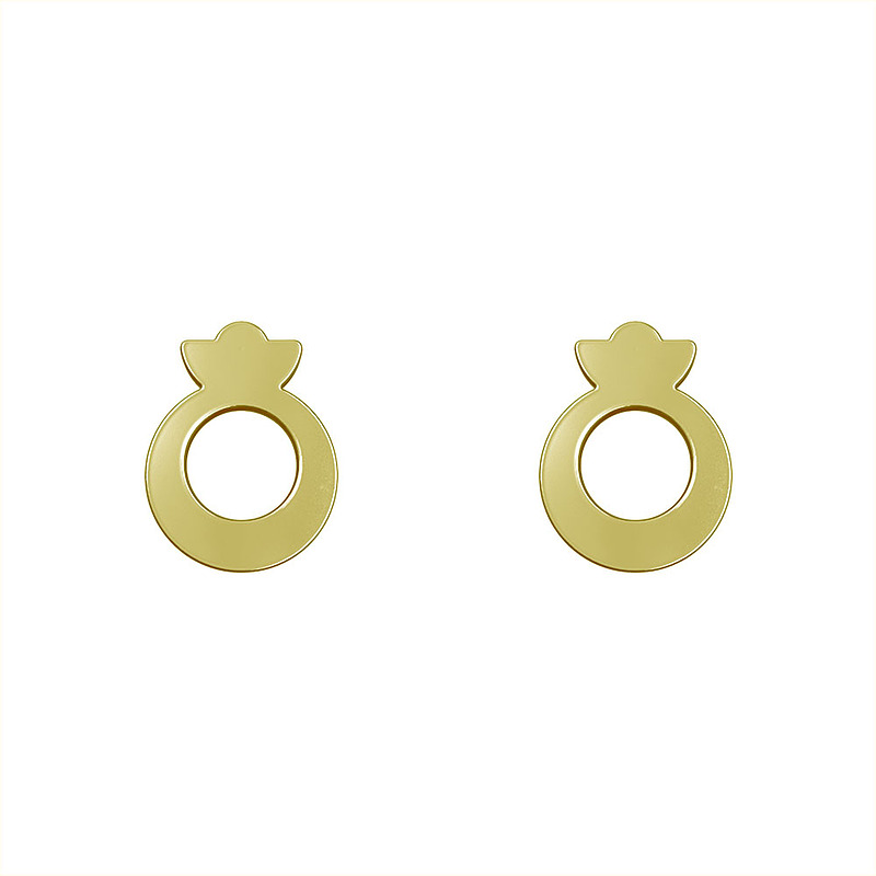 گوشواره طلا مدل دایره کد GA11828