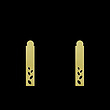 گوشواره طلا مدل مستطیل کد GA12133