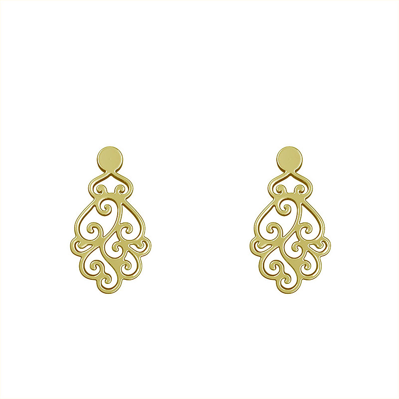 گوشواره طلا مدل اسلیمی کد GA12205