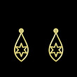 گوشواره طلا مدل ستاره کد GA12244