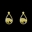 گوشواره طلا مدل خرس کد GA12274