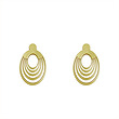 گوشواره طلا مدل بیضی کد GA12354