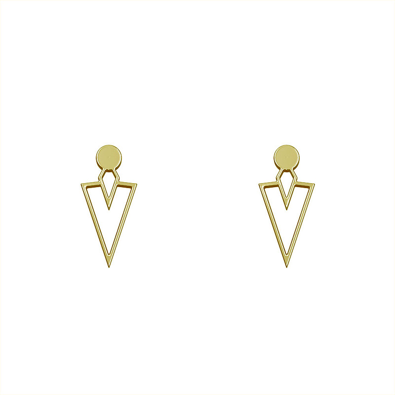 گوشواره طلا مدل مثلث کد GA12359