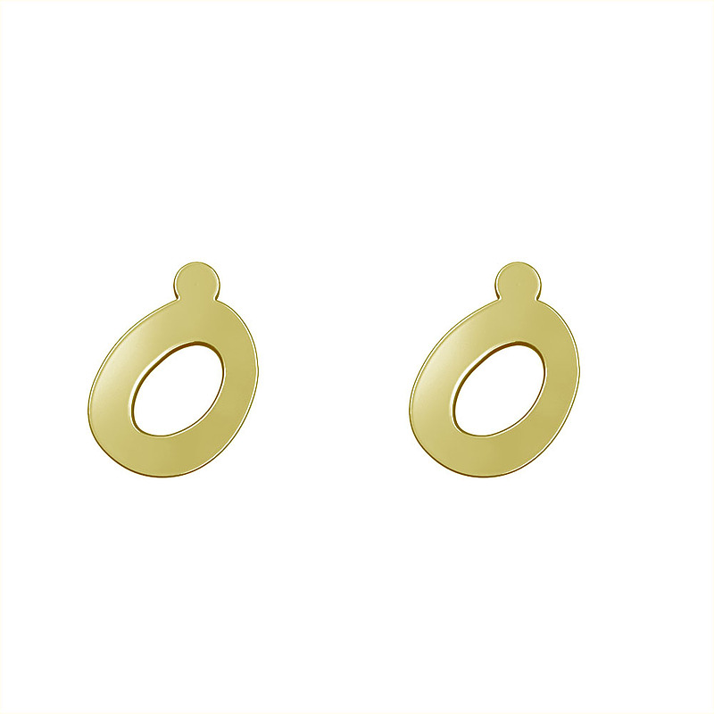 گوشواره طلا مدل دایره کد GA12649
