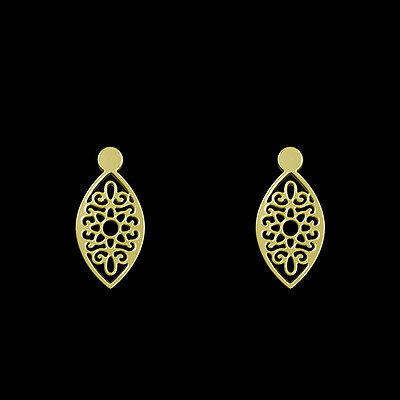 گوشواره طلا مدل اسلیمی کد GA12659