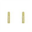 گوشواره طلا مدل مستطیل کد GA12687