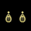 گوشواره طلا مدل اشک اسلیمی کد GA12772