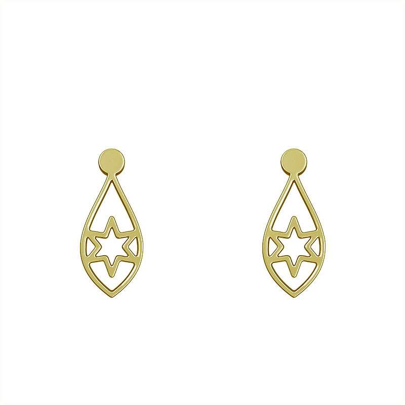 گوشواره طلا مدل ستاره کد GA12777