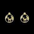 گوشواره طلا مدل آهو کد GA13004