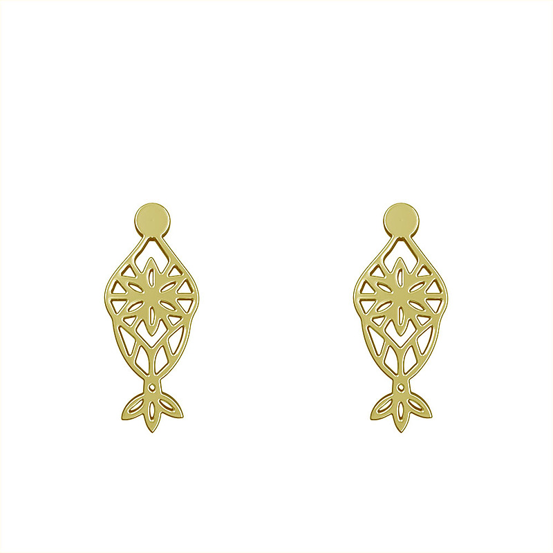 گوشواره طلا مدل هندسی کد GA13268