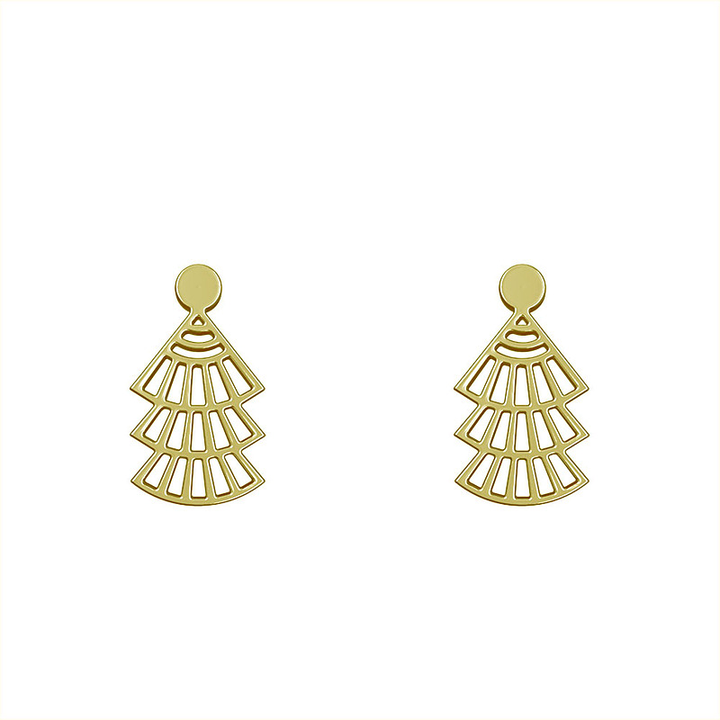 گوشواره طلا مدل هندسی کد GA13283