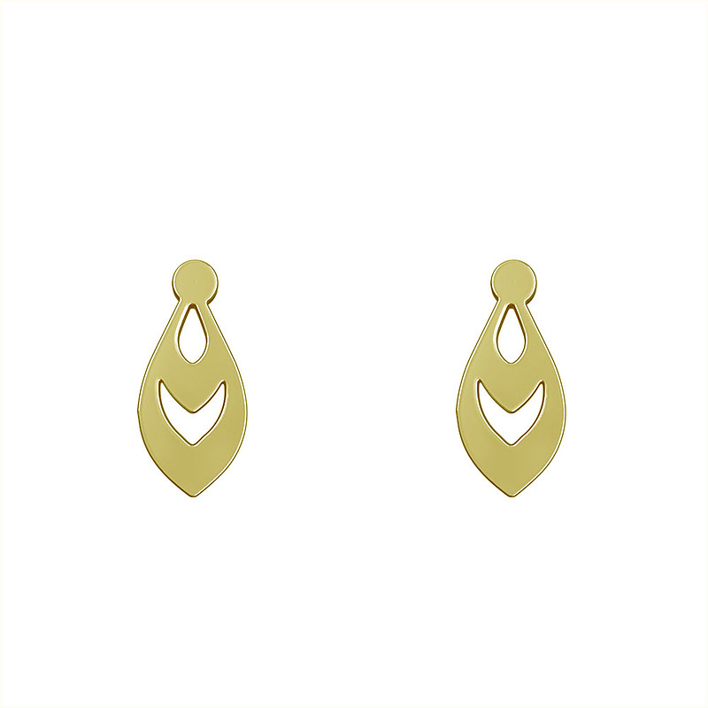 گوشواره طلا مدل هندسی کد GA13297