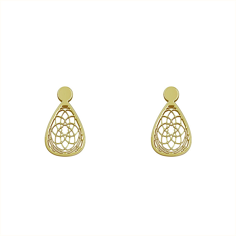 گوشواره طلا مدل هندسی کد GA13318