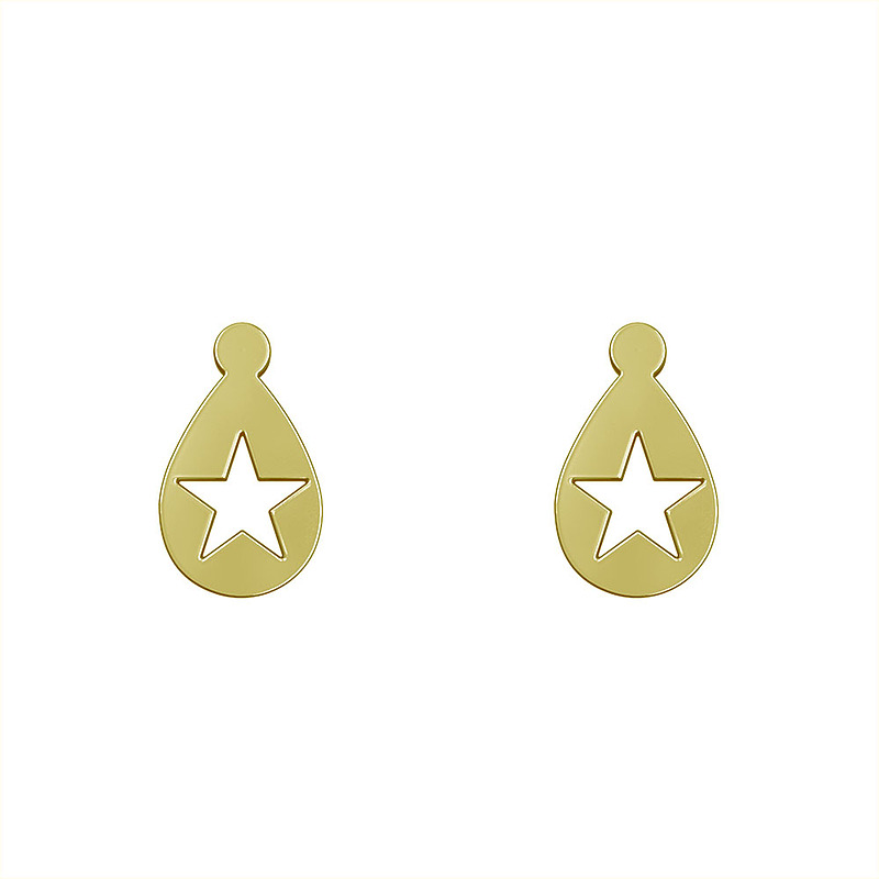 گوشواره طلا مدل ستاره کد GA13598