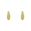 گوشواره طلا مدل بیضی کد GA13975