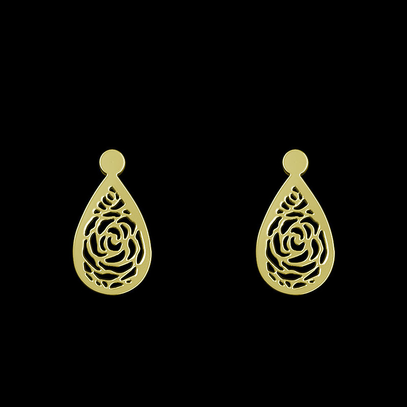 گوشواره طلا مدل هندسی کد GA14096