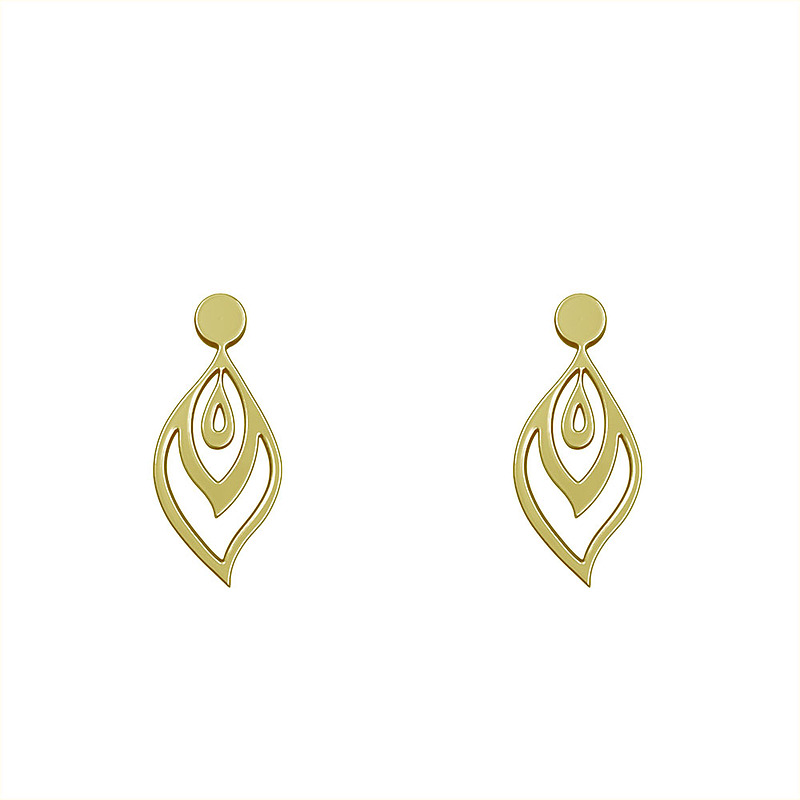 گوشواره طلا مدل هندسی کد GA14673