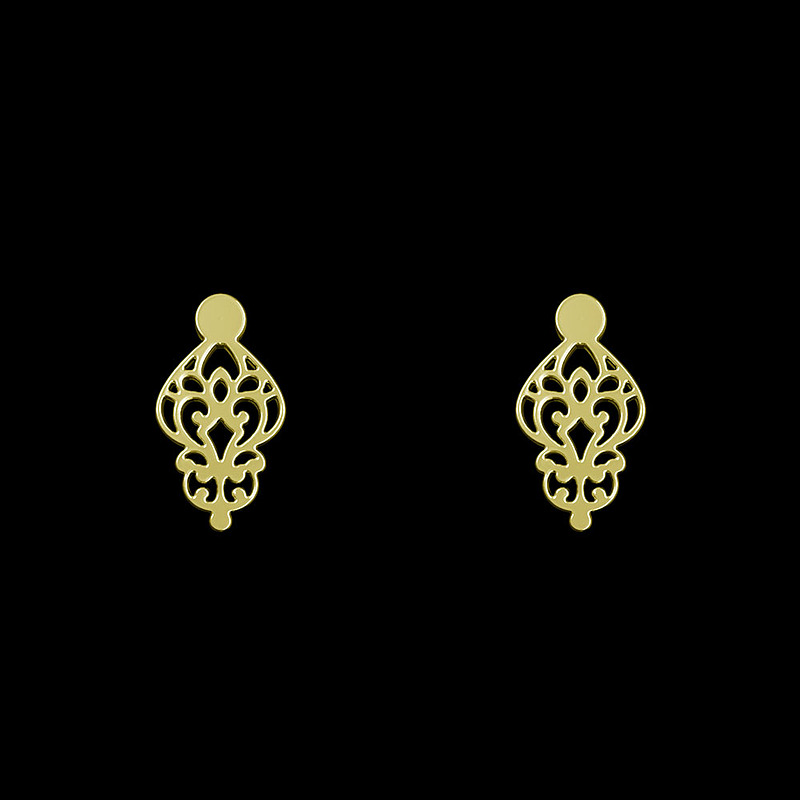 گوشواره طلا مدل اسلیمی کد GA15308