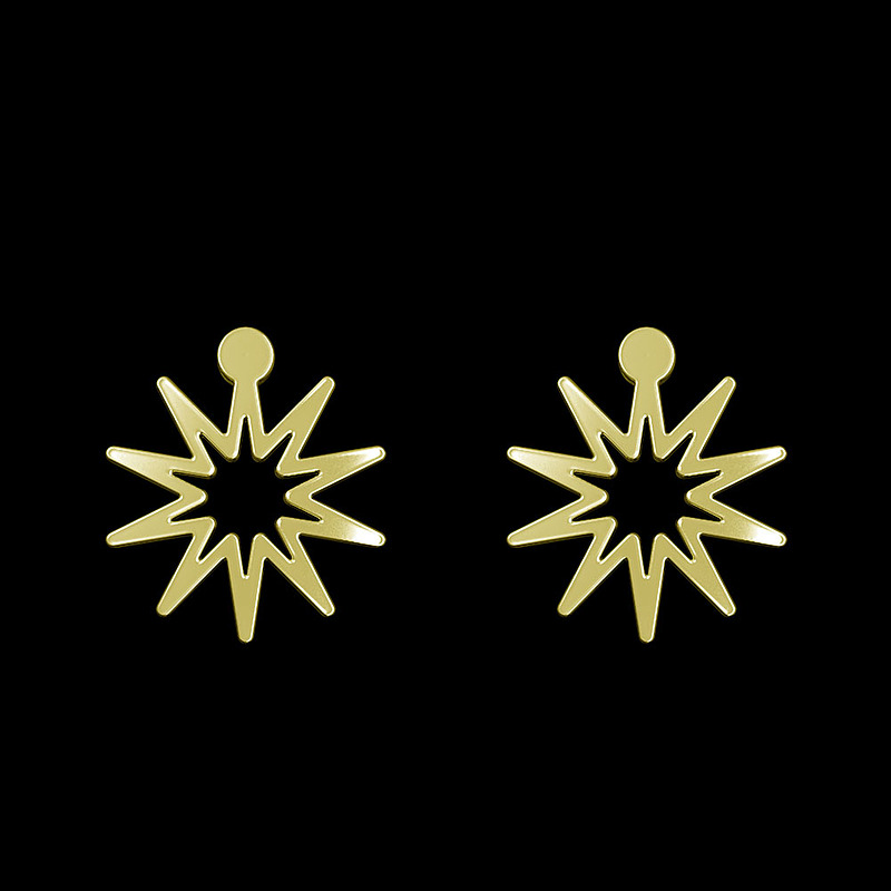 گوشواره طلا مدل ستاره کد GA15456