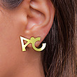 گوشواره طلا مدل AC کد GA16291