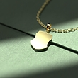 گردنبند طلا 18 عیار زنانه مدوپد مدل قاب کد P1091